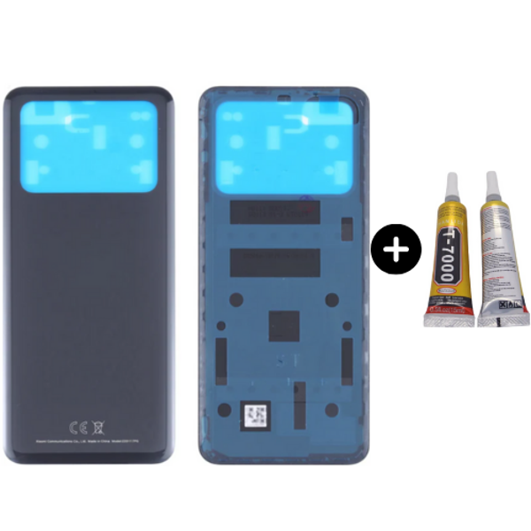 Xiaomi Poco Pocophone M4 Pro Uyumlu Arka Pil Kapağı Siyah + B7000 - Image 1