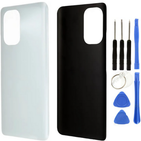 Redmi K40 Uyumlu Arka Pil Kapağı Beyaz + Tamir Seti - Image 1