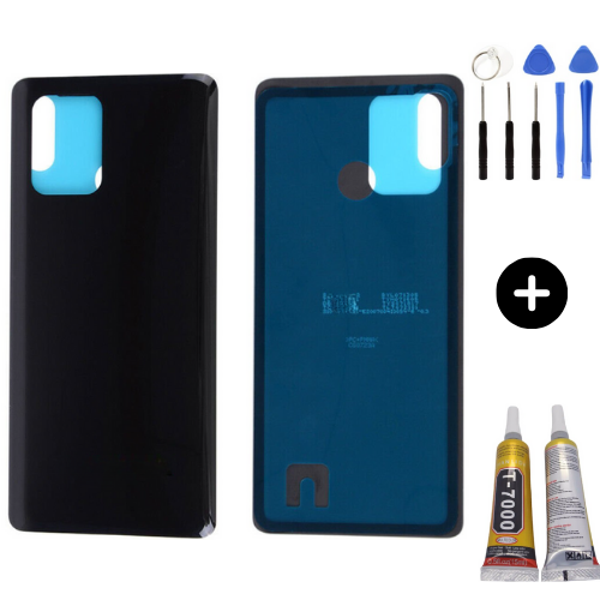 Samsung S10 Lite SM-G770 Uyumlu Arka Pil Kapağı Siyah + Montaj Seti - Image 1