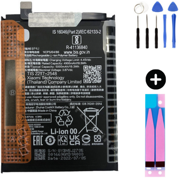 Xiaomi Redmi Note 12 Pro Plus BP4J Uyumlu Güçlendirilmiş İthal Pil + Montaj Seti - Image 1