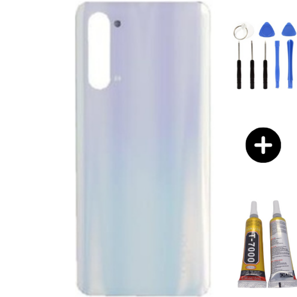 Oppo Reno 3 Uyumlu Arka Pil Kapağı Beyaz + Montaj Seti - Image 1