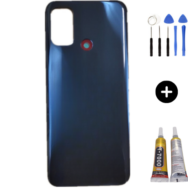 Oppo A32 Uyumlu Arka Pil Kapağı Siyah + Montaj Seti - Image 1