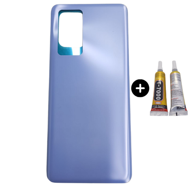 Xiaomi Mi 12 Pro Uyumlu Arka Pil Kapağı Mavi + B7000 - Image 1