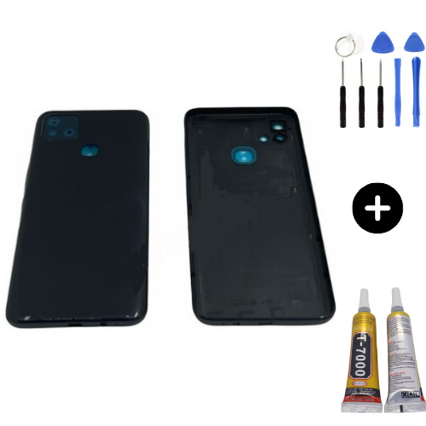 İnfinix Hot 10İ Uyumlu Full Kasa Arka Kapak Siyah + Montaj Seti - Image 1