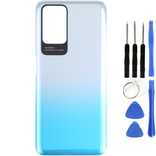 Redmi 10 2022 Uyumlu Arka Pil Kapağı Mavi + Tamir Seti - Image 1