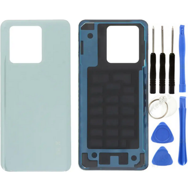 Xiaomi Mi 13T Uyumlu Arka Pil Kapağı Yeşil + Tamir Seti - Image 1