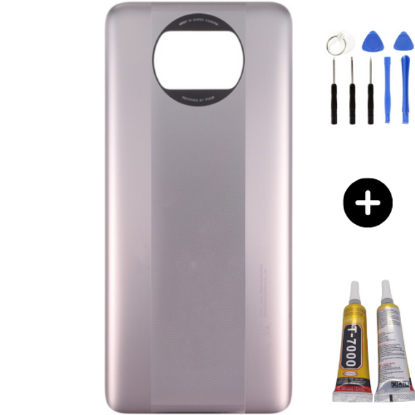 Xiaomi Poco Pocophone X3 Pro Uyumlu Arka Pil Kapağı Gold + Montaj Seti - Image 1