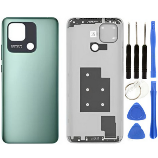 Redmi 10C Uyumlu Full Kasa Arka Pil Kapağı Yeşil + Tamir Seti - Image 1