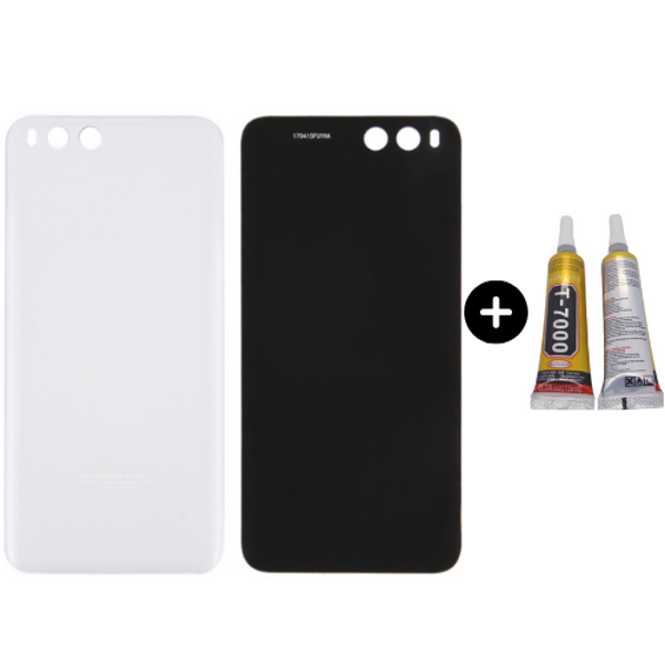 Xiaomi Mi 6 Uyumlu Arka Pil Kapağı Beyaz + B7000 - Image 1