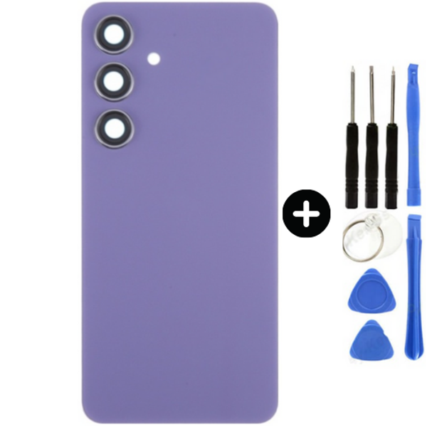 Samsung S24 SM-S921 Uyumlu Arka Pil Kapağı Mor + Tamir Seti - Image 1
