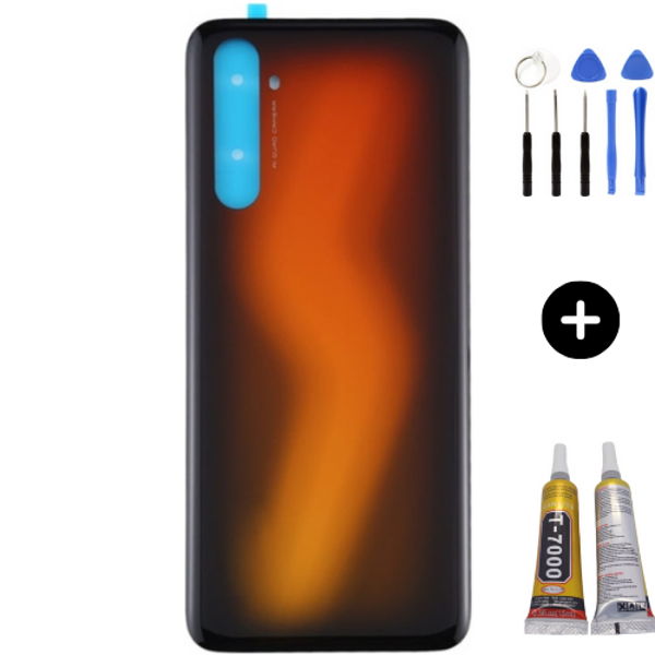 Realme 6 Pro Uyumlu Arka Pil Kapağı Turuncu + Montaj Seti - Image 1