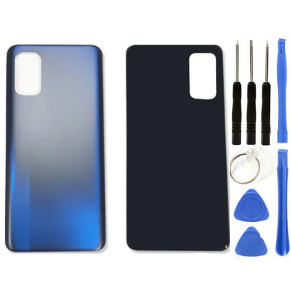 Realme 7 Uyumlu Arka Pil Kapağı Mavi + Tamir Seti - Image 1