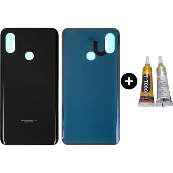 Xiaomi Mi 8 Uyumlu Arka Pil Kapağı Siyah + B7000 - Image 1