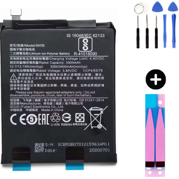 Xiaomi Mi Mix 2 BM3B Uyumlu Güçlendirilmiş İthal Pil + Montaj Seti - Image 1