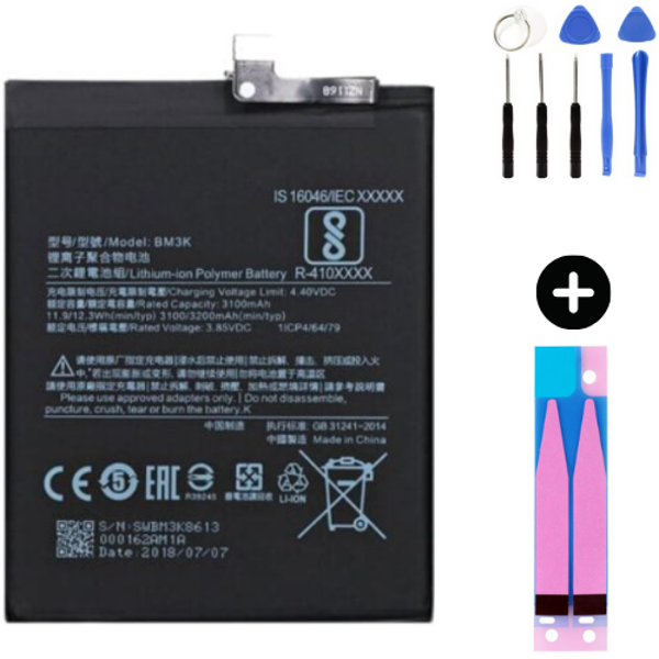 Xiaomi Mi Mix 3 BM3K Uyumlu A Kalite Batarya Pil + Montaj Seti - Image 1