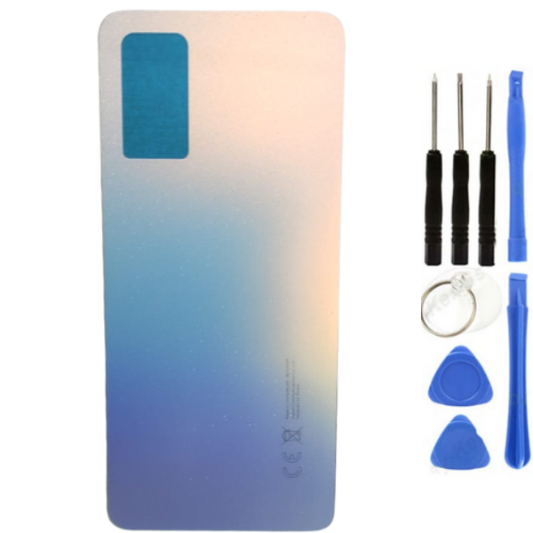 Redmi Note 12 Pro Uyumlu Arka Pil Kapağı Açık Mavi + Tamir Seti - Image 1