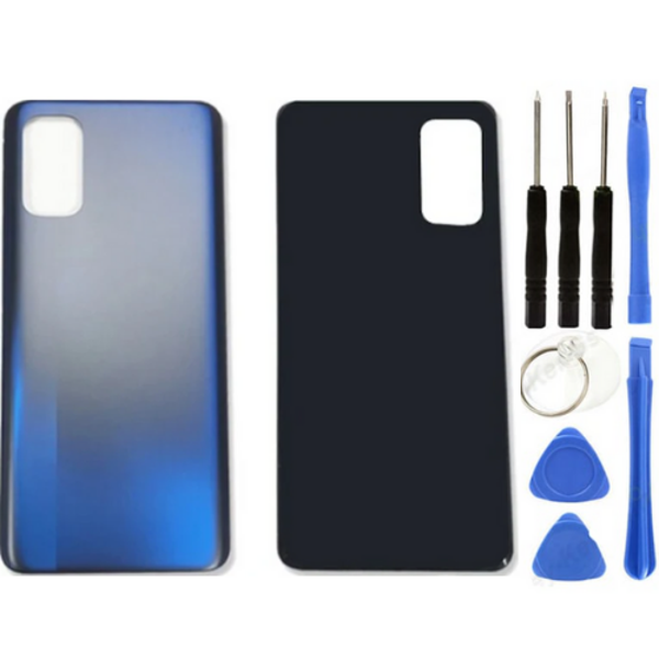 Realme 7 Pro Uyumlu Arka Pil Kapağı Mavi + Tamir Seti - Image 1