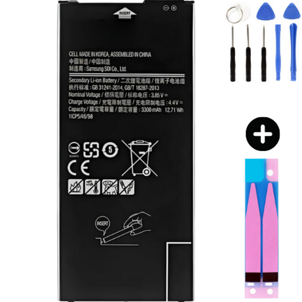 Samsung Galaxy J4 Plus J415 Uyumlu Güçlendirilmiş İthal Pil + Montaj Seti - Image 1
