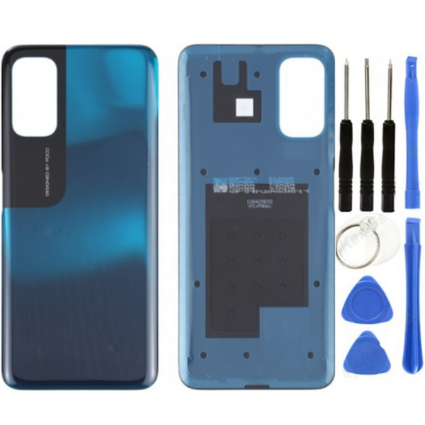 Xiaomi Poco Pocophone M3 Pro Uyumlu Arka Pil Kapağı Mavi + Tamir Seti - Image 1
