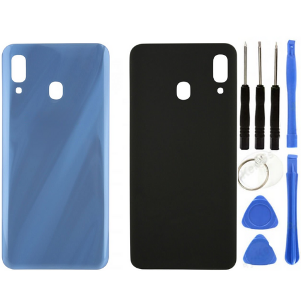 Samsung A30 SM-A305F Uyumlu Arka Pil Kapağı Mavi + Tamir Seti - Image 1
