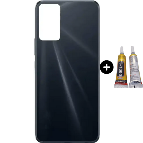 İnfinix Hot 12 Uyumlu Full Kasa Arka Kapak Siyah + B7000 - Image 1