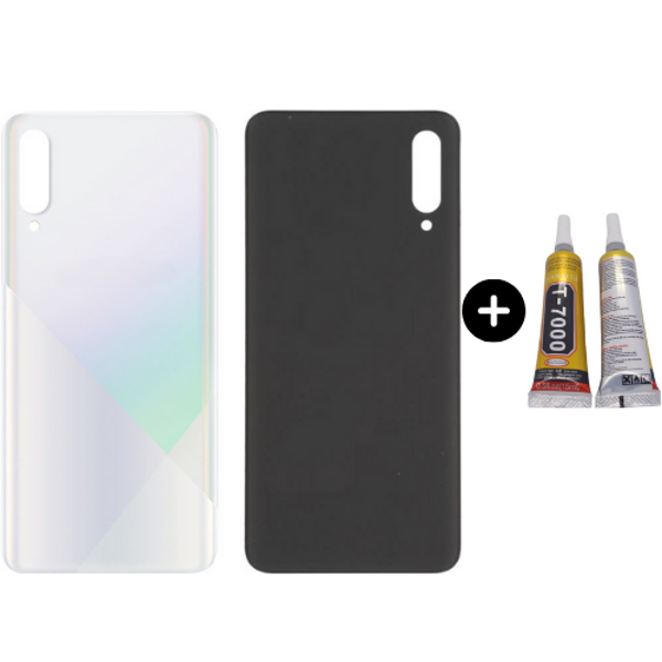 Samsung A30S SM-A307 Uyumlu Arka Pil Kapağı Beyaz + B7000 - Image 1