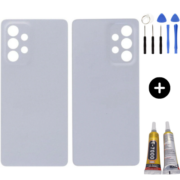 Samsung A53 5G SM-A536E Uyumlu Arka Pil Kapağı Beyaz + Montaj Seti - Image 1