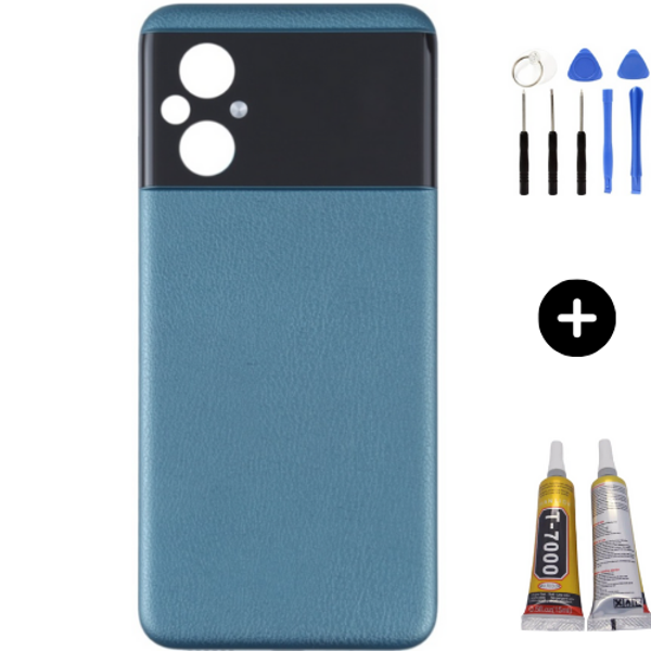 Xiaomi Poco Pocophone M5 Uyumlu Full Kasa Arka Pil Kapağı Yeşil + Montaj Seti - Image 1