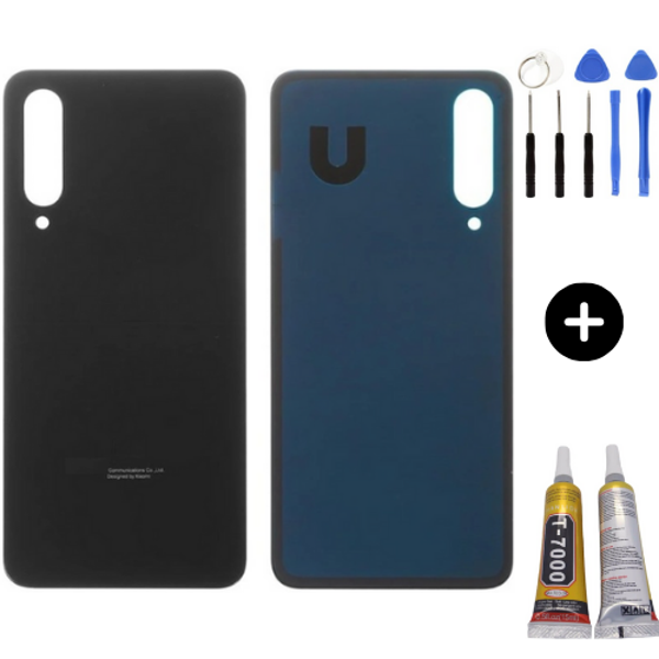 Xiaomi Mi 9 Se Uyumlu Arka Pil Kapağı Siyah + Montaj Seti - Image 1
