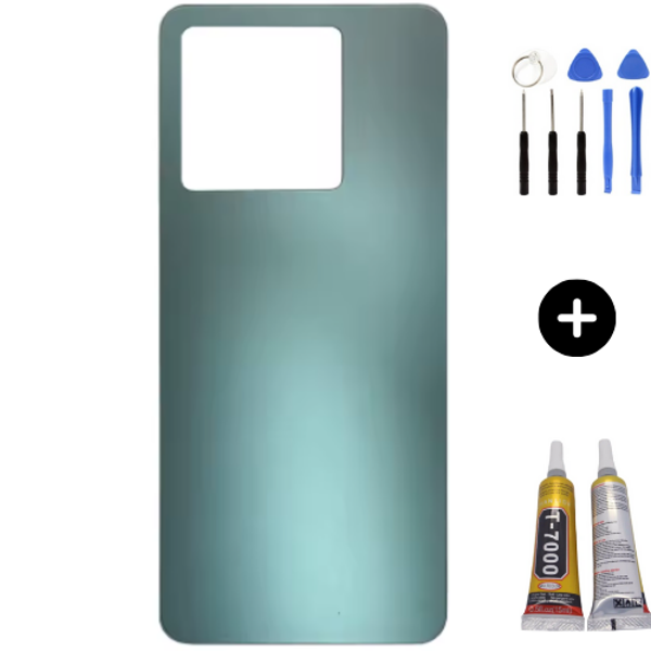 Redmi Note 13 Pro 5G Uyumlu Arka Pil Kapağı Yeşil + Montaj Seti - Image 1