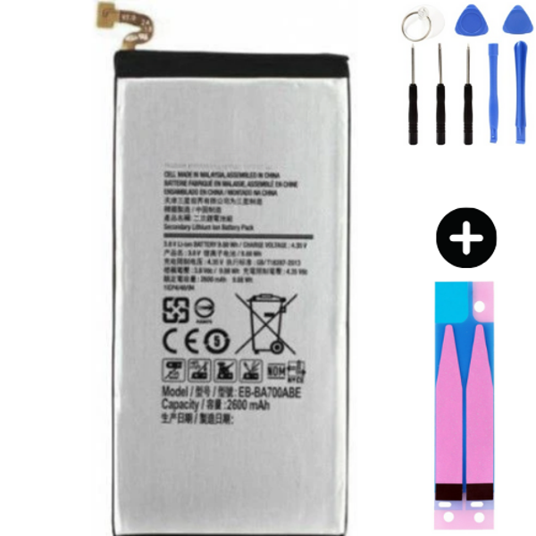 Samsung Galaxy A7 2015 A700f Uyumlu A Kalite Batarya Pil + Montaj Seti - Image 1