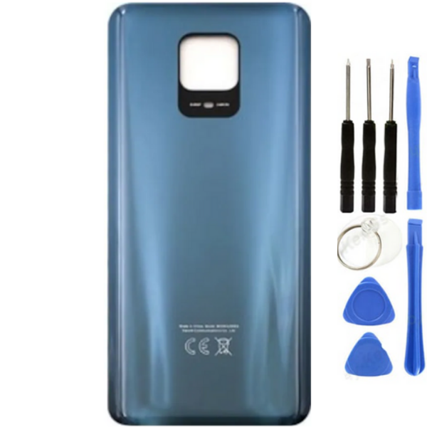 Redmi Note 9 Pro Uyumlu  Arka Pil Kapağı Siyah + Tamir Seti - Image 1