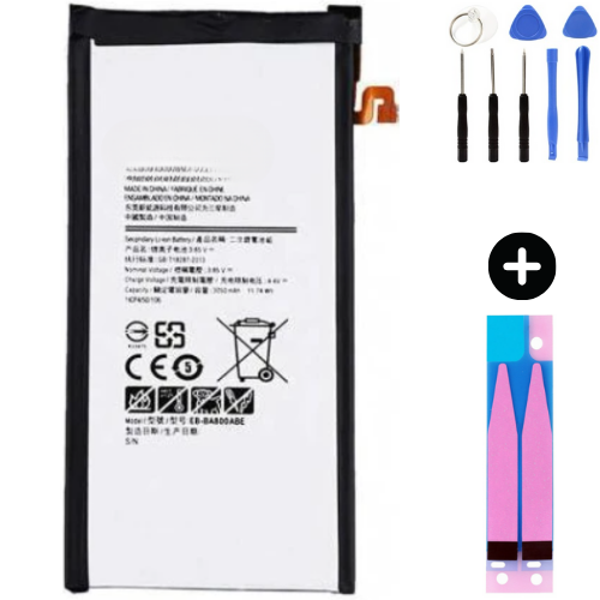 Samsung Galaxy A8 2015 A800f Uyumlu A Kalite Batarya Pil + Montaj Seti - Image 1