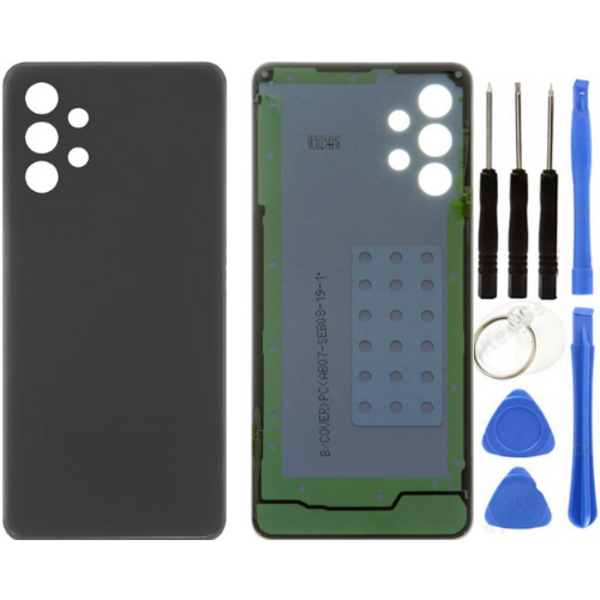 Samsung A32 SM-A325 Uyumlu Arka Pil Kapağı Siyah + Tamir Seti - Image 1