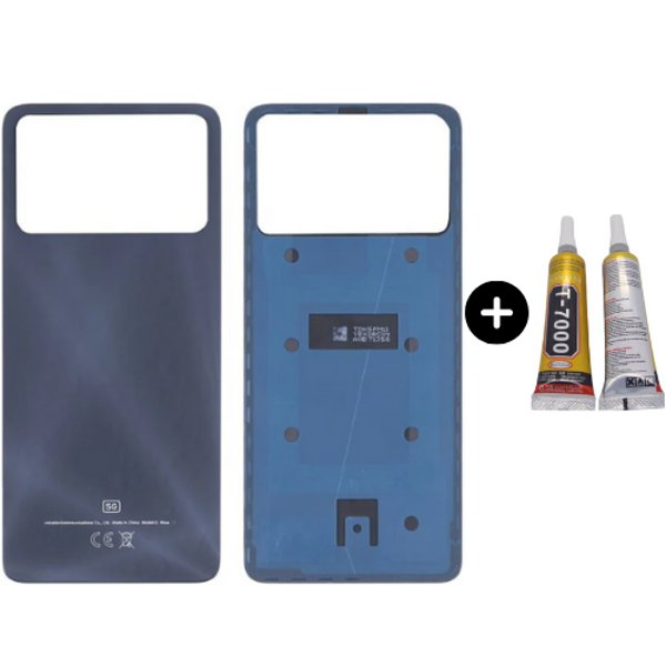 Xiaomi Poco Pocophone X4 Pro 5G Uyumlu Arka Pil Kapağı Siyah + B7000 - Image 1