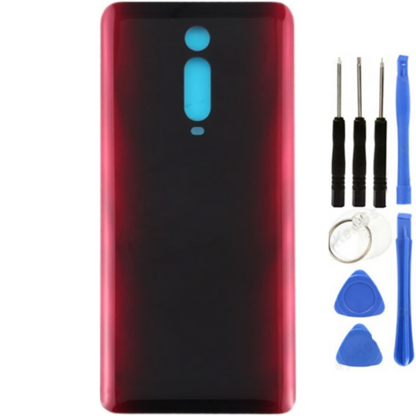 Xiaomi Mi 9T Uyumlu Arka Pil Kapağı Kırmızı + Tamir Seti - Image 1