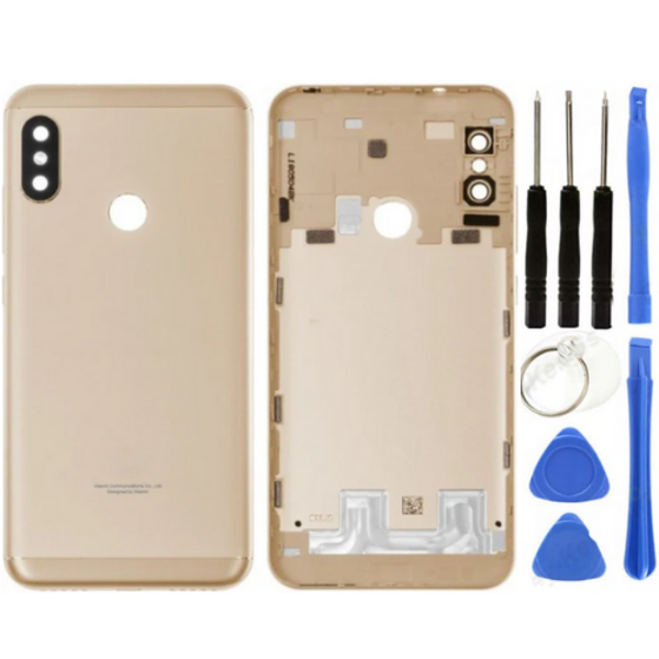 Xiaomi Mi A2 Uyumlu Full Kasa Arka Pil Kapağı Gold + Tamir Seti - Image 1
