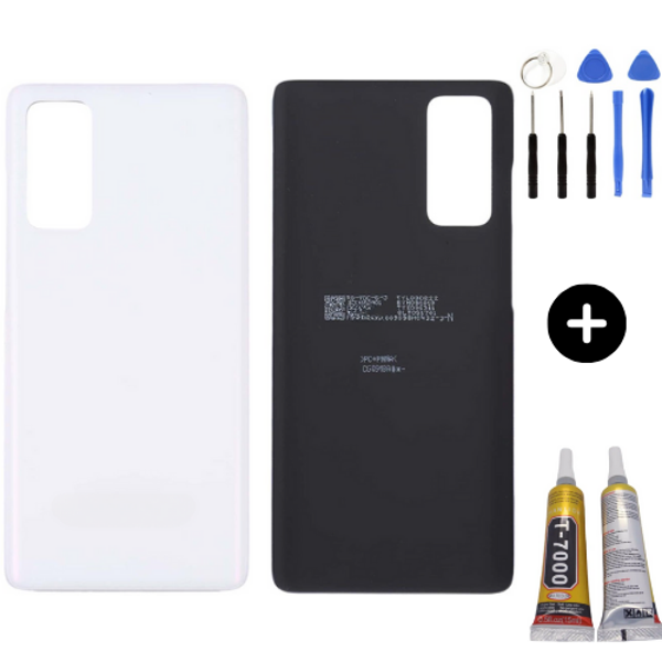 Samsung S20 FE SM-G780F Uyumlu Arka Pil Kapağı Beyaz + Montaj Seti - Image 1