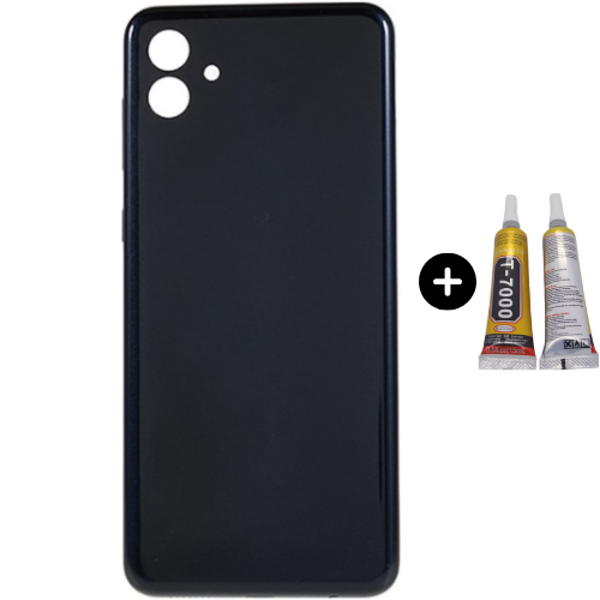 Samsung A04 SM-A045F Uyumlu Arka Pil Kapağı Siyah + B7000 - Image 1