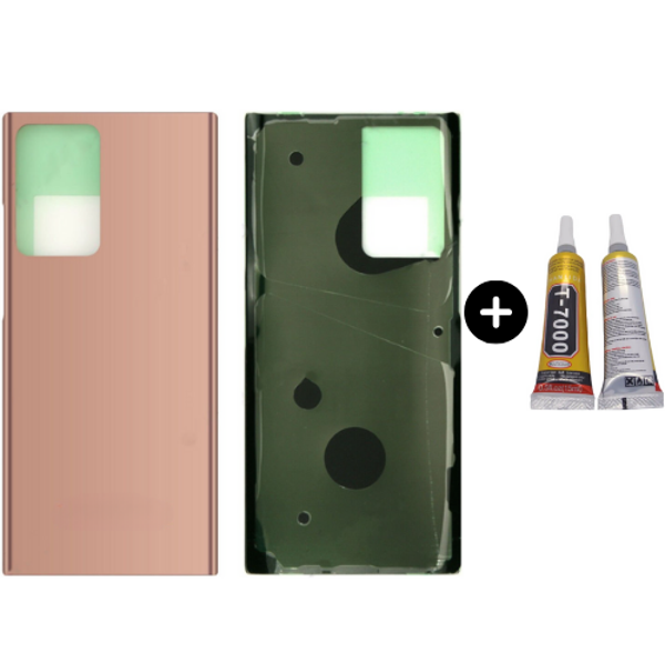 Samsung Galaxy Note 20 Ultra SM-N985 Uyumlu Arka Pil Kapağı Gold + B7000 - Image 1