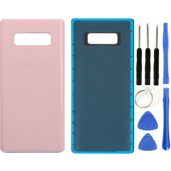 Samsung Galaxy Note 8 SM-N950F Uyumlu Arka Pil Kapağı Pembe + Tamir Seti - Image 1