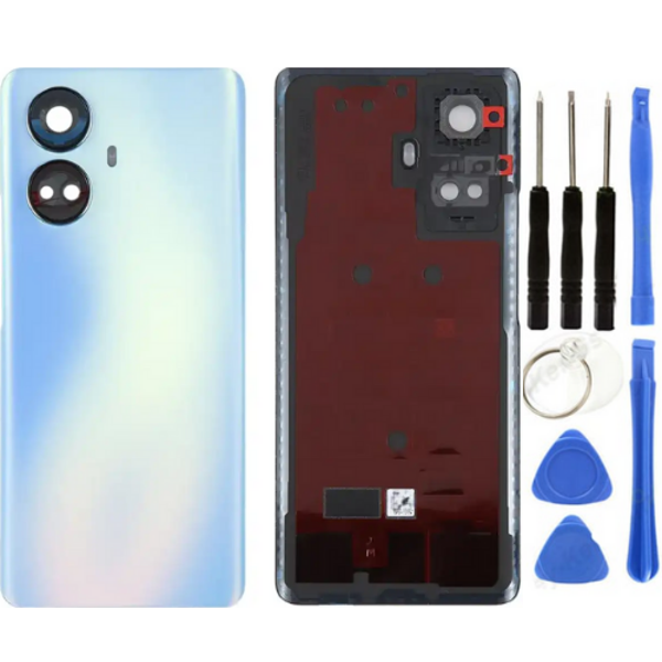 Realme 10 Pro Plus Uyumlu (Lensli) Arka Pil Kapağı Beyaz + Tamir Seti - Image 1
