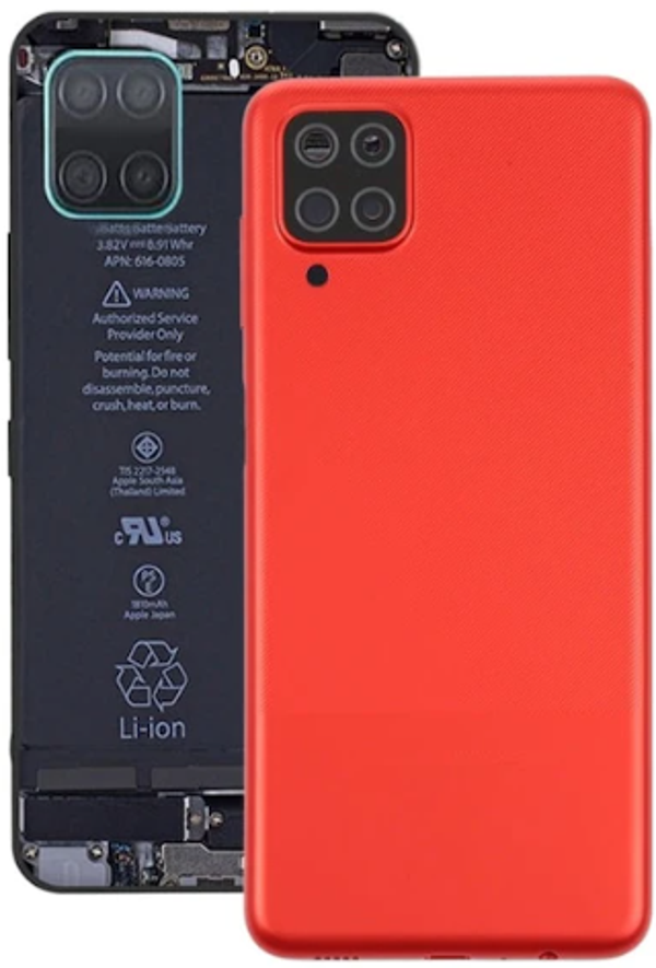 Samsung A12 SM-A215F Uyumlu Arka Pil Kapağı Kırmızı - Image 1