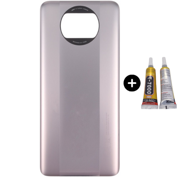 Xiaomi Poco Pocophone X3 Uyumlu Arka Pil Kapağı Gold + B7000 - Image 1