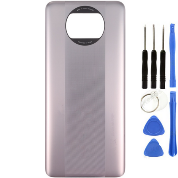 Xiaomi Poco Pocophone X3 Pro Uyumlu Arka Pil Kapağı Gold + Tamir Seti - Image 1