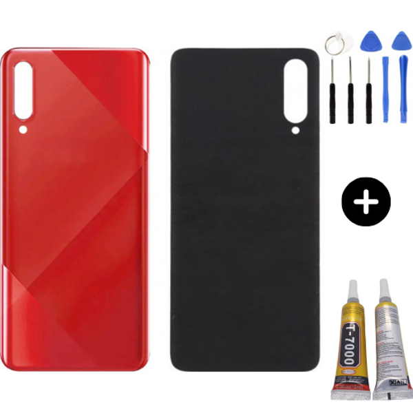 Samsung A70S SM-A707F Uyumlu Arka Pil Kapağı Kırmızı + Montaj Seti - Image 1