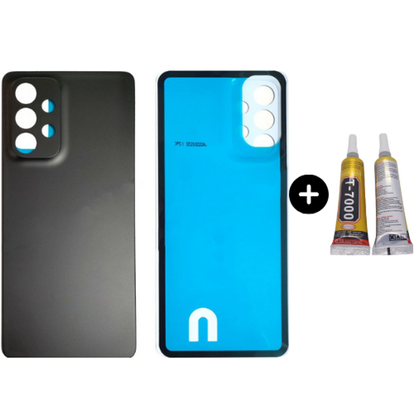 Samsung A33 5G SM-A336 Uyumlu Arka Pil Kapağı Siyah + B7000 - Image 1