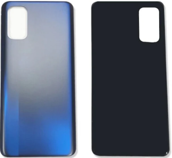 Realme 7 Pro Uyumlu Arka Pil Kapağı Mavi  - Image 1