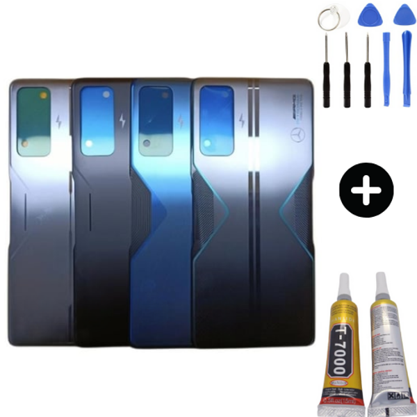 Redmi K50 Gaming Uyumlu Arka Pil Kapağı Siyah + Montaj Seti - Image 1