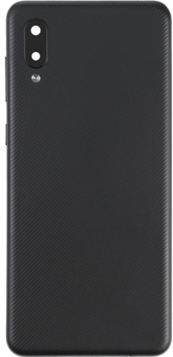 Samsung A02 SM-A022F Uyumlu Arka Pil Kapağı Siyah - Image 1
